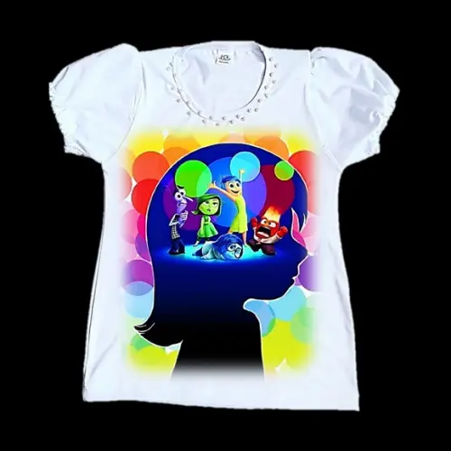 Camiseta Divertidamente 2 Luxo com Pérolas