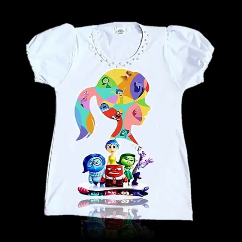 Camiseta Divertidamente 2 Luxo com Pérolas