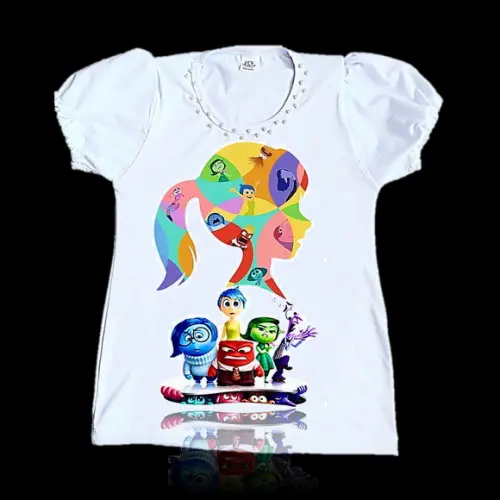 Camiseta Divertidamente 2 Luxo com Pérolas