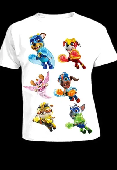 Camiseta Patrulha Canina Infantil até o 12 Filme Novo