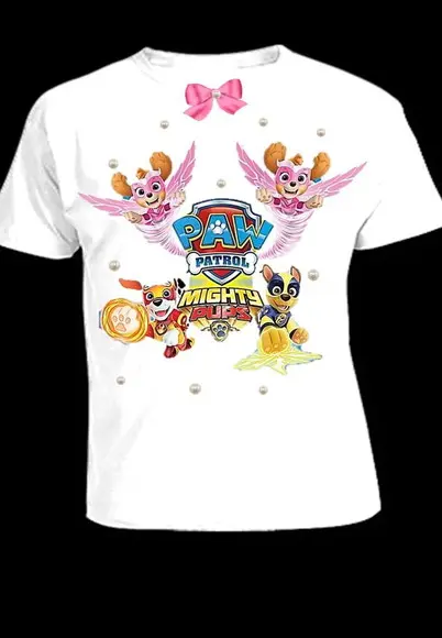 Camiseta Patrulha Canina Infantil até o 12 Filme Novo