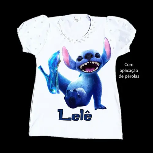 Camiseta Stitch o Filme Valor do 2 ao 12