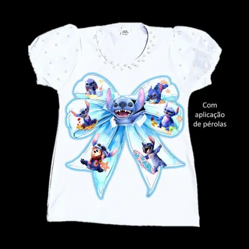 Camiseta Stitch o Filme Valor do 2 ao 12