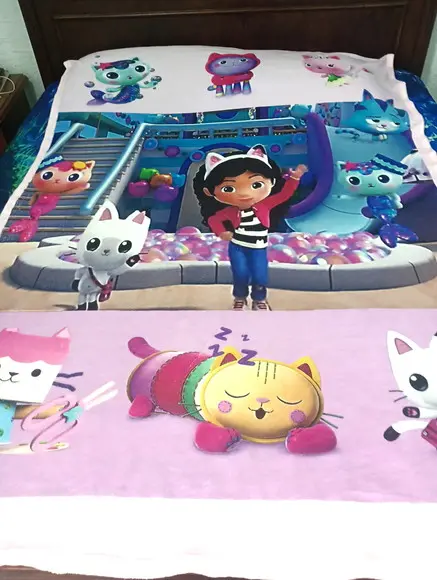 Manta Personalizada Cobertor Casa Magica da Gabby