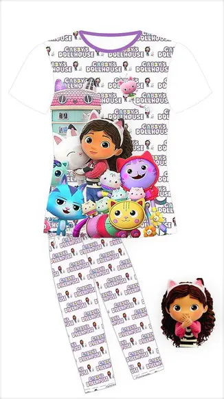 Pijama Casa Magica da Gabby Curto ou Longo