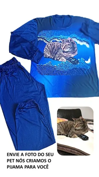 Pijama com Fotos até Plus Size Curto ou Longo