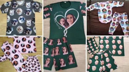 Pijama com Fotos até Plus Size Curto ou Longo