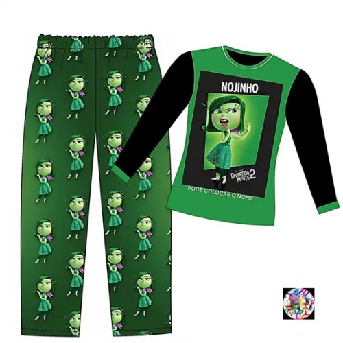Pijama Divertidamente 2 Valor do 2 ao 12