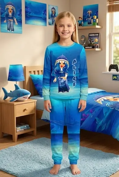 Pijama Roblox Avatar Curto ou Longo