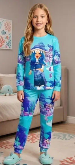 Pijama Roblox Avatar Curto ou Longo