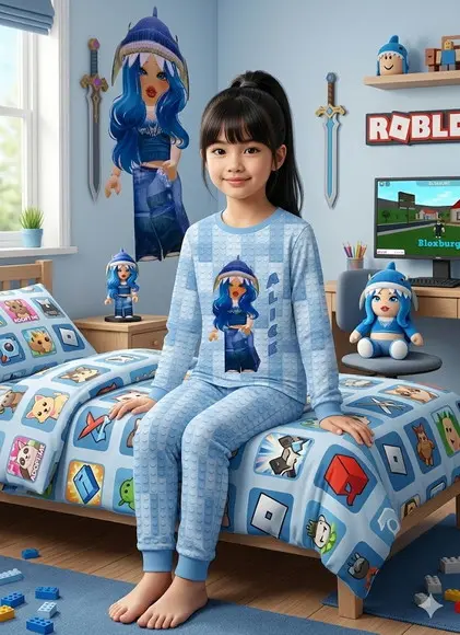 Pijama Roblox Avatar Curto ou Longo