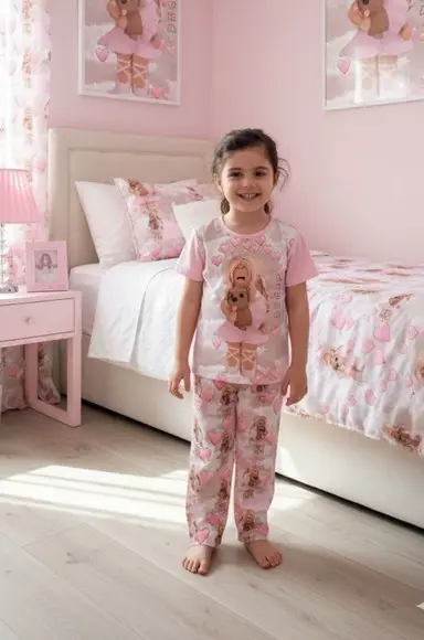 Pijama Roblox Menina Curto ou Longo