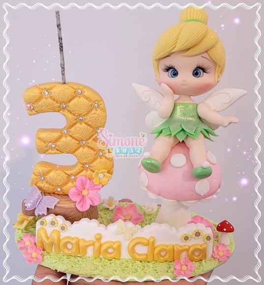 Topo de Bolo Tinker Bell