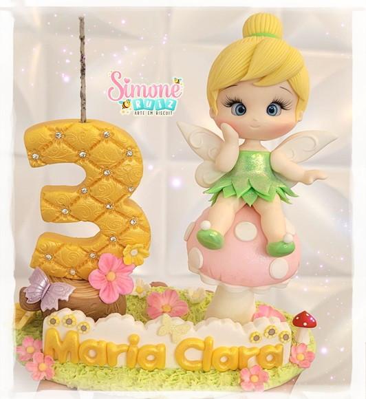 Topo de Bolo Tinker Bell