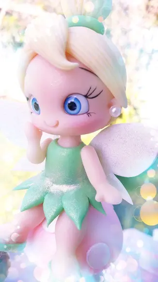 Topo de bolo Tinker Bell