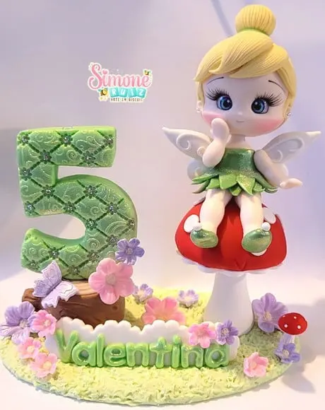 Topo de Bolo Tinker Bell