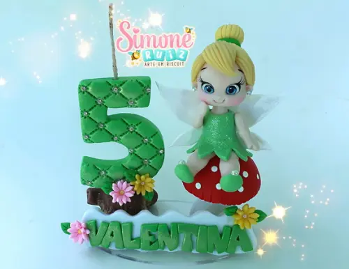 Topo de bolo Tinker Bell
