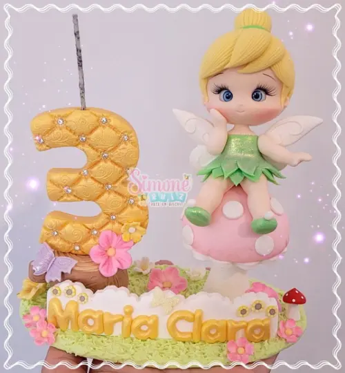 Topo de Bolo Tinker Bell
