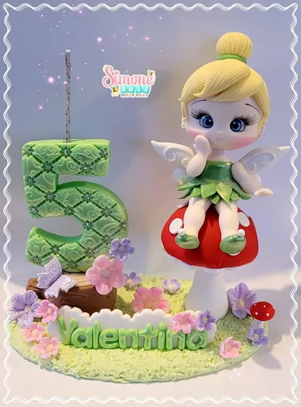 Topo de Bolo Tinker Bell