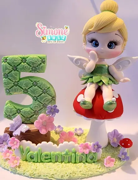 Topo de Bolo Tinker Bell