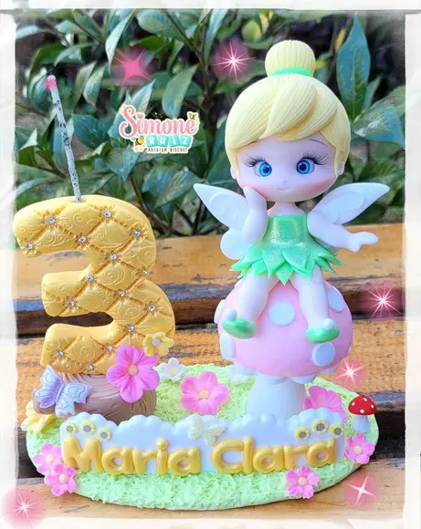 Topo de Bolo Tinker Bell