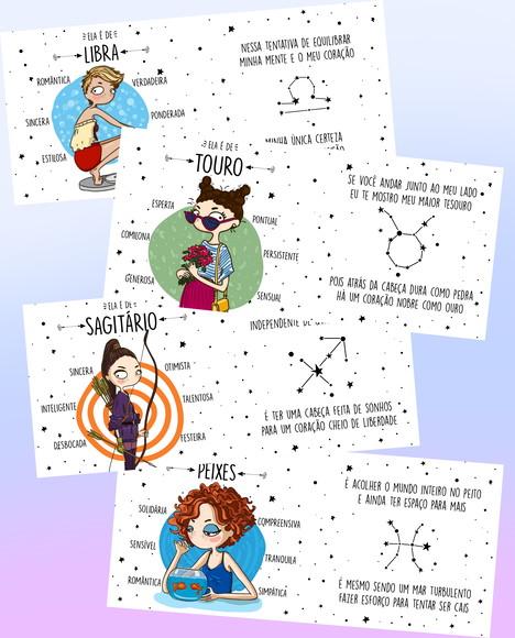 Arte Digital Caneca Colecão - Signos01