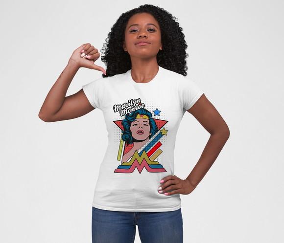 Camiseta Branca - Marilyn Maravilha