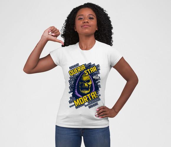 Camiseta Branca - Queria estar Morta!