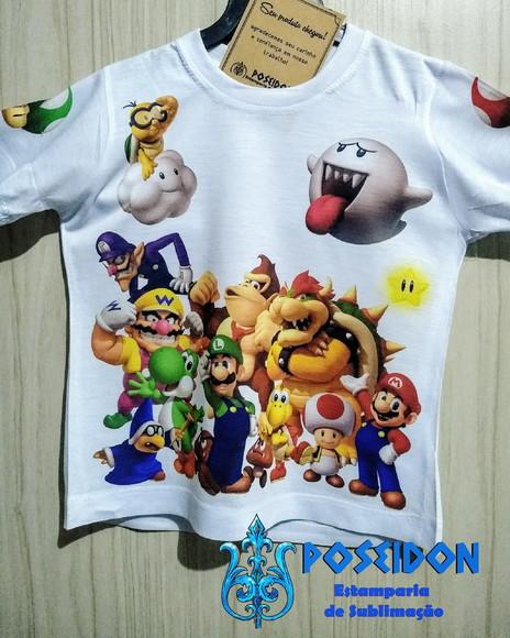 Camiseta Infantil - SUPER MARIO