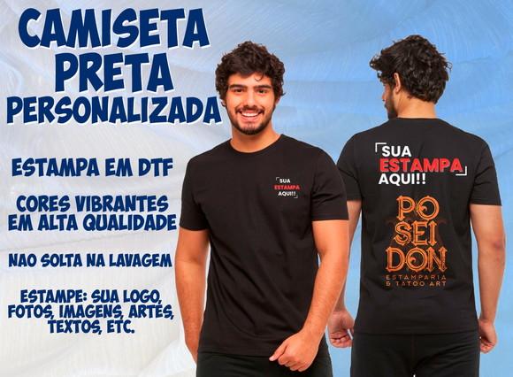 Camiseta Preta Personalizada