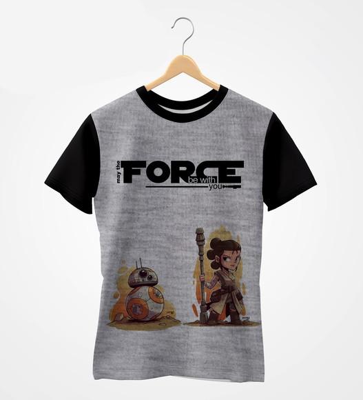 Camiseta Raglan - Coleção StarWars - Rey