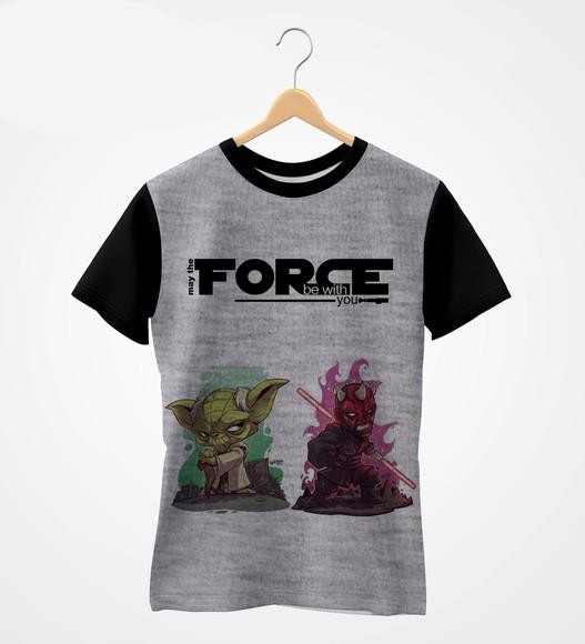 Camiseta Raglan - Coleção StarWars - Yoda