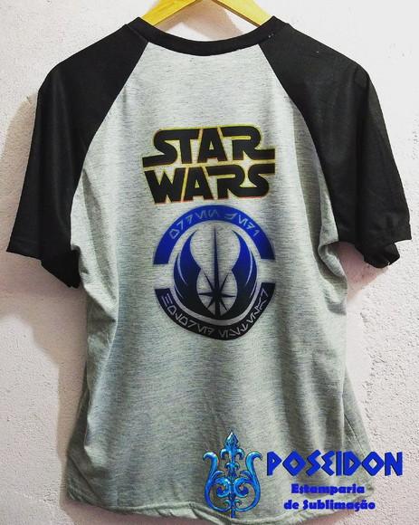 Camiseta Raglan - MAY THE 4 BE WITH YOU