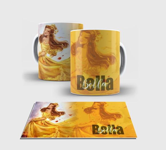 Caneca Branca - Coleção Princesa - Bella