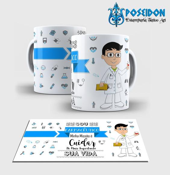 Caneca Branca - Coleção Profissões - FARMACEUTICO
