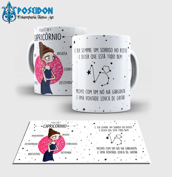 Caneca Branca - Coleção Signos - CAPRICÓRNIO