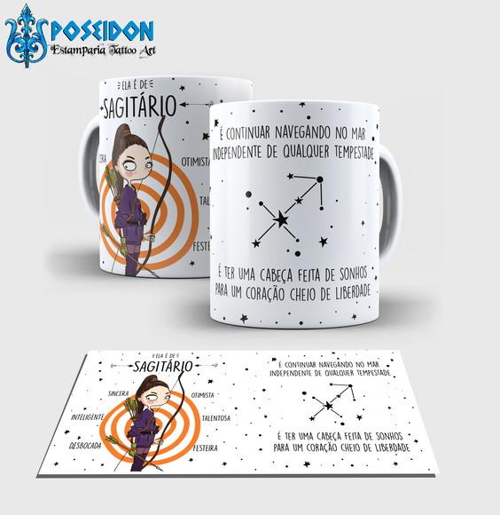 Caneca Branca - Coleção Signos - SAGITÁRIO