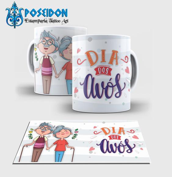 Caneca Branca - Dia dos Avós - Modelo Especial