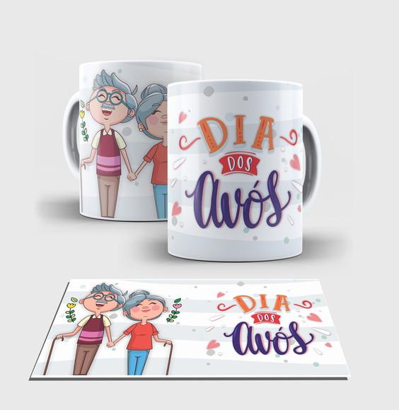 Caneca Branca - Dia dos Avós - Modelo Especial