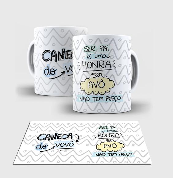 Caneca Branca - Dia dos Avós - Modelo3