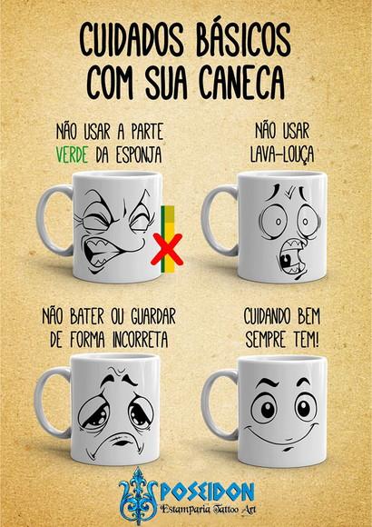 Caneca Branca - Girassol