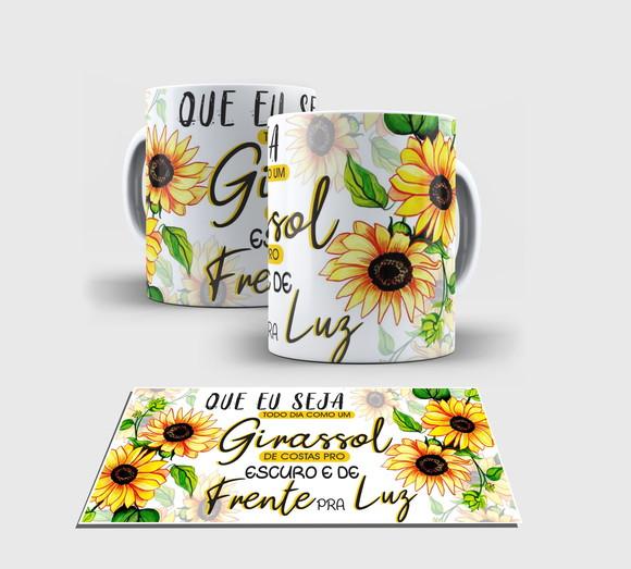 Caneca Branca - Girassol