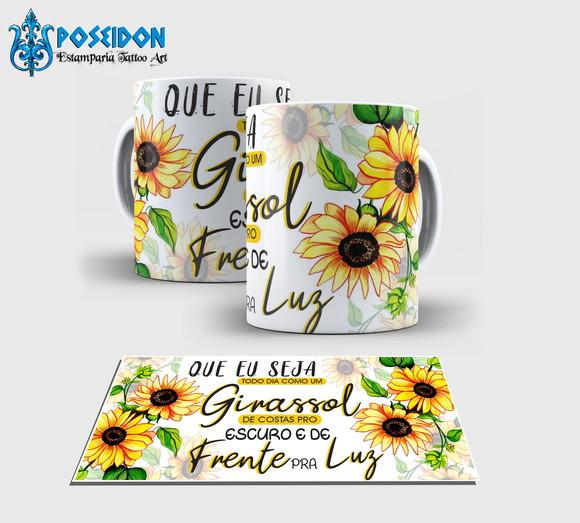 Caneca Branca - Girassol