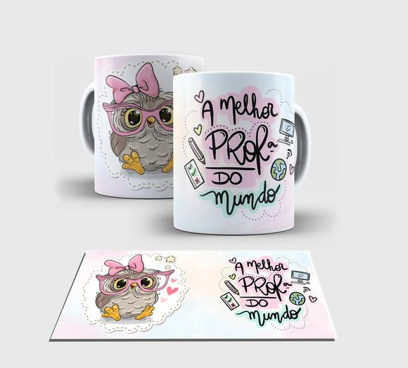 Caneca Branca - Melhor Professora do Mundo
