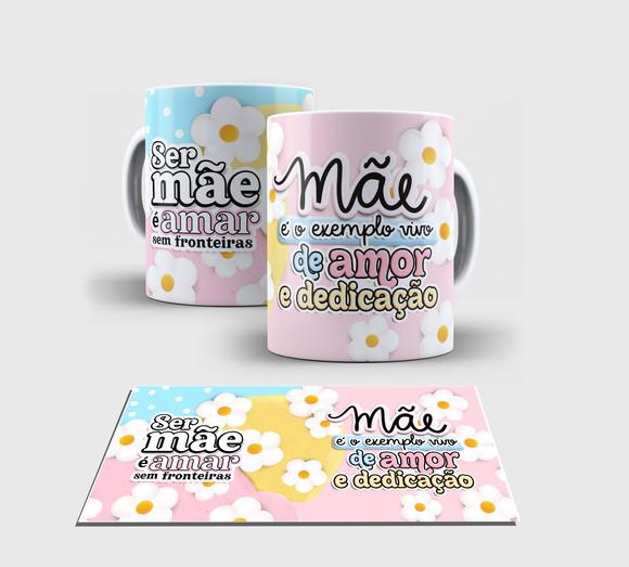 Caneca Branca -feliz Dia das Mães A5