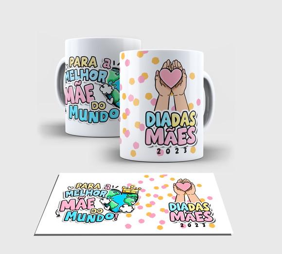 Caneca Branca -feliz Dia das Mães A7