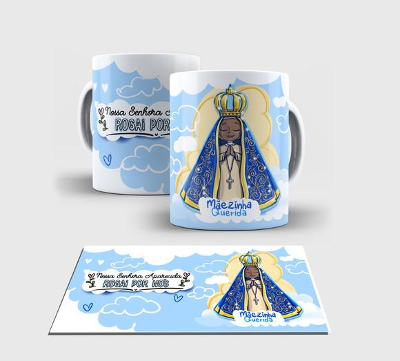 Caneca Branca -nossa Senhora Aparecida Ns4