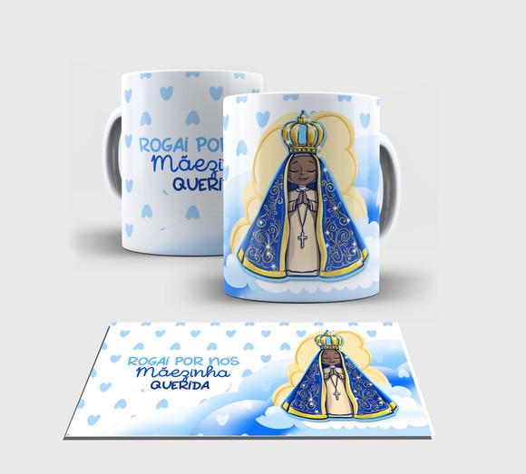 Caneca Branca -nossa Senhora Aparecida Ns5