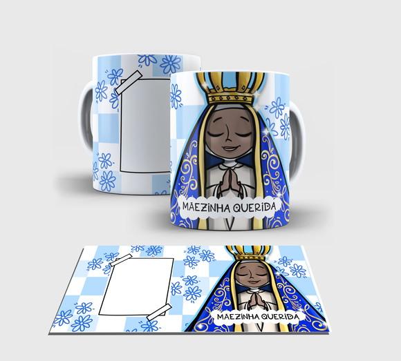 Caneca Branca -nossa Senhora Aparecida Ns7