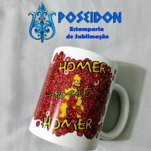 Caneca Branca Personalizada - HOMER Sweet HOMER